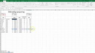 opsparing hver måned [upl. by Ognimod]
