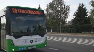 Poland Białystok bus 25 ride from Parking to 1000  Lecia PP [upl. by Anitrebla]