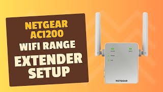 Netgear ac1200 wifi range extender setup [upl. by Sola28]