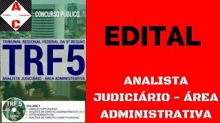 Apostila Concurso TRF 5ª Região 2017  Analista Judiciário  Área Administrativa [upl. by Walkling194]