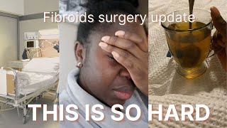 MYOMECTOMY UPDATE RECOVERING FROM FIBROIDS SURGERY amp EMOTIONAL BREAKDOWN ✨🥺 Corporately Nicole [upl. by Ahtivak]