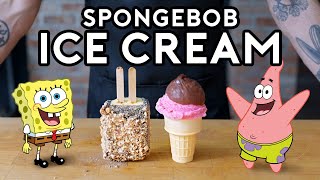 SpongeBob and Patrick Ice Cream from The Fry Cook Games  Binging with Babish [upl. by Krahmer]