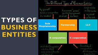 The Different Types of Business Entities in the US [upl. by Llerehc706]