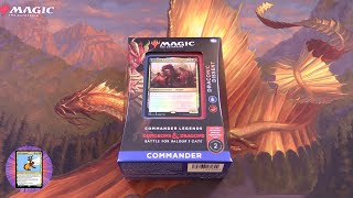 Commander Legends 2 Commander Deck Draconic Dissent Unboxed [upl. by Annawik]