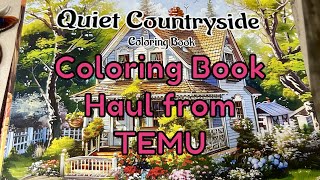 Coloring Book Haul from Temu [upl. by Peder154]