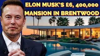 INSIDE X CEO ELON MUSK’S 64M MANSION IN BRENTWOOD [upl. by Anoirtac]