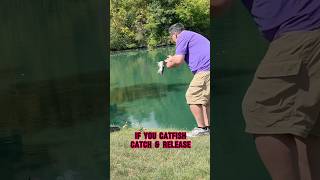 HOW TO Catfish Catch And Release 🐟💦 shorts fishing [upl. by Alyks]