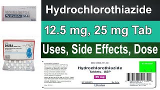 hydrochlorothiazide  hydrochlorothiazide tablets ip 125 mg 25 mg  Pharmacology Uses Dosage [upl. by Icats523]