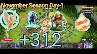 Live Recorded Legend Nov  Season Day1 Using ELECTRO TITAN HEALERDRUIDS  clashofclans coc [upl. by Nnylcaj14]