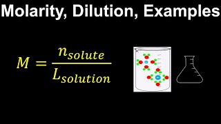 Molarity Dilution Solutions Examples  Chemistry [upl. by Morrell]