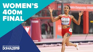 Womens 400m Final  World Athletics Championships [upl. by Sedberry734]