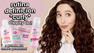 rutina curly de definición con dippity do  attalia dasbel [upl. by Aihsei153]