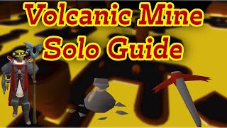 Volcanic Mine Solo Guide OSRS  60k Mining XPH Easy Dragon Pick  Iron Friendly 2024 [upl. by Elimaj]