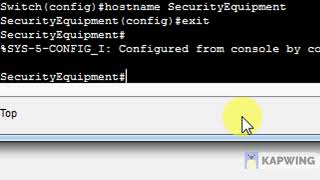 HostName amp Password on Cisco Packet Tracer [upl. by Nelleyram583]