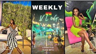 GHANA WEEKLY VLOG 2024ACCRA VLOGBIRTHDAY LUNCHACCRA NIGHTLIFEBEACH HOUSEMEET UPS Funmore [upl. by Idolah]