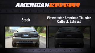 19992004 Mustang Flowmaster Exhaust Sound Clip American Thunder Catback GT Mach 1 Review [upl. by Sineray]