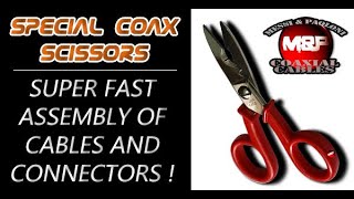 Special Coax Scissors  Tips amp Tricks for Easy Connector Assembly [upl. by Ariaek]