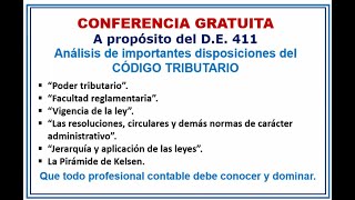 Análisis de importantes disposiciones del CÓDIGO TRIBUTARIO  Conferencia Gratuita 2024 [upl. by Margalit]