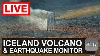 🔴 Live Now 247 Iceland Volcanic Eruption Watch Multicam [upl. by Farrah]