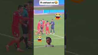 Must watch a confused referee shorts subscribe football [upl. by Neerihs442]