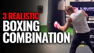 3 Realistic Boxing Combinations you Should Practice [upl. by Lennor]