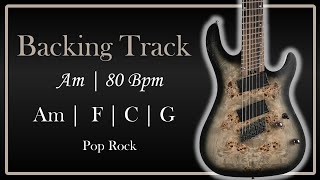 Am Backing Track  Am  F  C  G   80 Bpm [upl. by Walkling484]