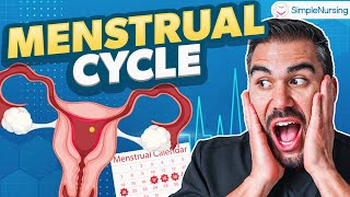 Menstrual Cycle Phases Nursing  Follicular Phase amp Luteal Phase Med Surg [upl. by Aysab]