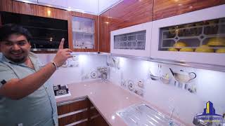 Design of 8 x 8 Small Modular Kitchen by Ashish Chandna Chandna Architect amp Interior Designer [upl. by Eirret]