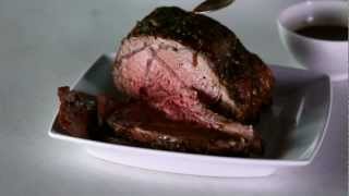 How to Cook a Holiday Rib Roast with Grain Mustard Jus [upl. by Conrad]