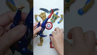 UNBOXING MAINAN THANOS BUSTER  SUPERMAN superheroes marvel shorts [upl. by Eednim148]