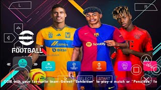 eFOOTBALL PES 2025 PPSSPP Download game MEDIAFIRE PES 2025 PPSSPP new kits 25amp Full transfer graphic [upl. by Schoenburg]