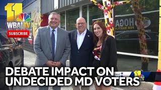 What was the debate impact on undecided Maryland voters [upl. by Nomaj957]