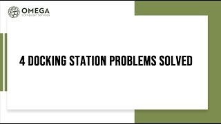 4 Docking Station Problems Solved [upl. by Yedorb]