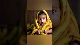 Baby covered with banana fun funny funnymoments funnyshorts funnyvideo baby funnybaby banana [upl. by Imeka835]