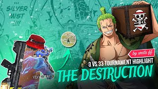 THE 3V33 DESTRUCTION TOURNAMENT HIGHLIGHTS BY WOTA FF [upl. by Maud]