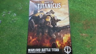 Adeptus Titanicus Warlord Titan unboxing [upl. by Idnim]