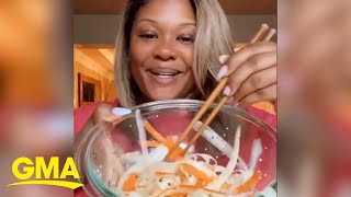 This ridiculously easy Carrot Ribbon Salad recipe is delicious and perfect for Easter l GMA [upl. by Boak845]