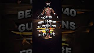 Top 10 Best MP40 Gun Skins In Free Fire 2024❤️😍 shorts [upl. by Relyt]