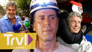 Anthony’s MOST OUTRAGEOUS Adventures  Anthony Bourdain No Reservations  Travel Channel [upl. by Ennaitsirhc]