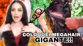 COLOQUEI MEGAHAIR de 65cm e ONDULADO 😱 Método MICRO IMPERMEABLE [upl. by Cozmo333]