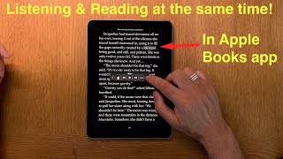 How To Listen Along while Reading an ebook in Apple Books app on an iPhone or iPad [upl. by Lerat]