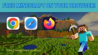 How to Play Minecraft on your BROWSER Updated [upl. by Norene127]