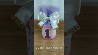 Lembrancinha de festa infantil frita com lata RECICLADA ❤️ reciclagem artesanato craft [upl. by Yanaton]