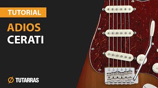 ADIOS de CERATI Como tocar en Guitarra electrica CLASE TUTORIAL [upl. by Sidras]