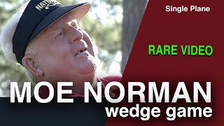 Single Plane Golf Swing  Rare video of short game lessons from legend Moe Norman [upl. by Llessur368]