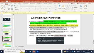 Le29Asynchronous calls in Spring Boot using Async annotation [upl. by Latvina]