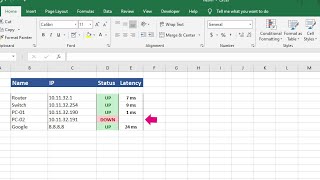 Monitor your IP with Microsoft Excel [upl. by Ecaj]