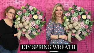 How to Make a Spring Wreath  DIY Spring Wreath [upl. by Ettenel]