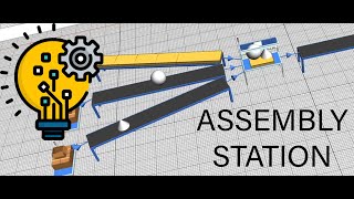 Tecnomatix Plant Simulation  Assembly station [upl. by Welton]