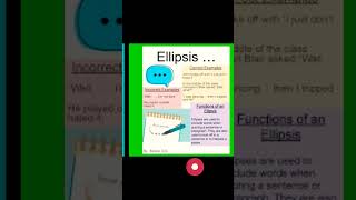 What is Ellipsis How To Use Ellipsis In English Writing  1 Minute English Grammar tips [upl. by Suolekcin248]